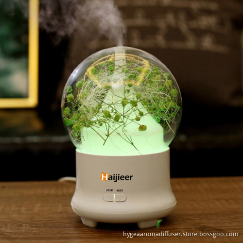 120ml Wood Vase Car Cool Mist Humidifier Diffuser